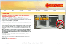 Tablet Screenshot of cabincare.co.uk